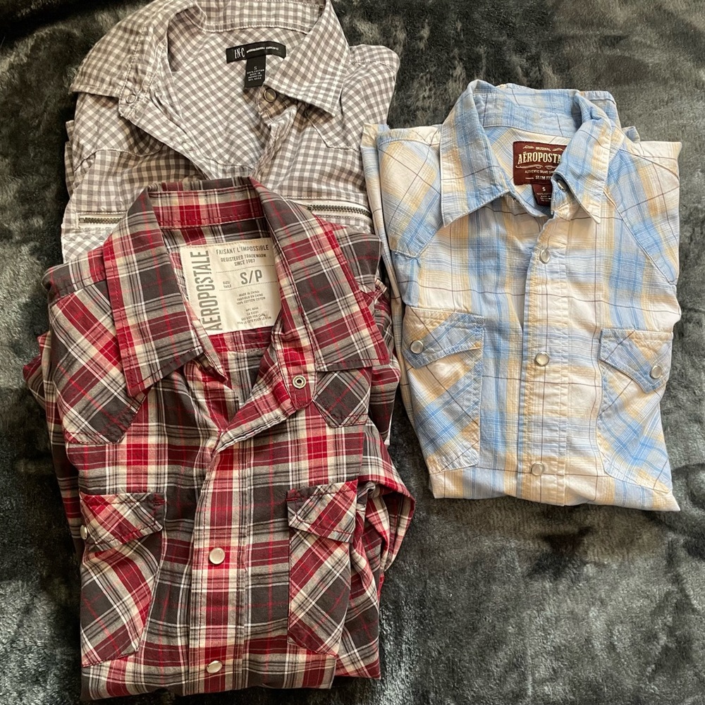 3-Men’s long sleeved shirts